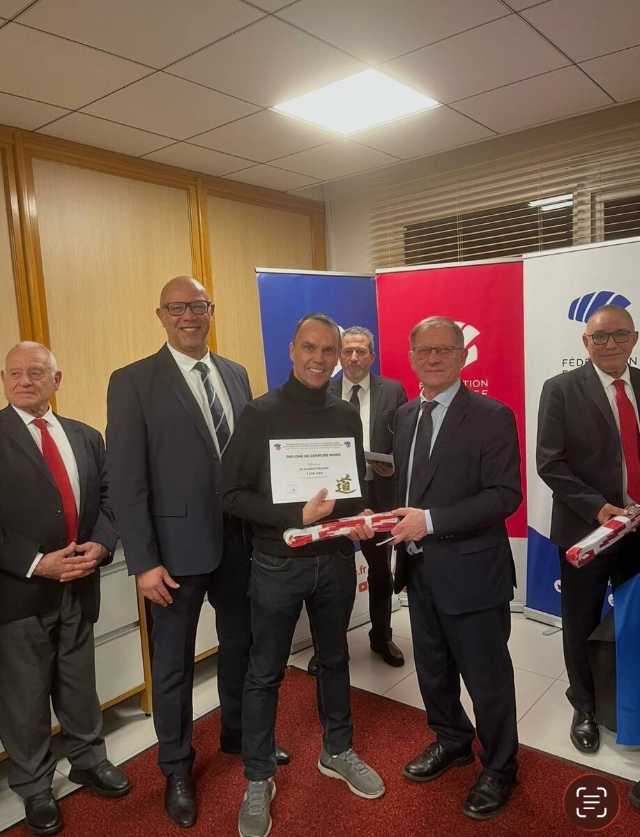 Franck Chaput promu 7ème Dan de Karaté