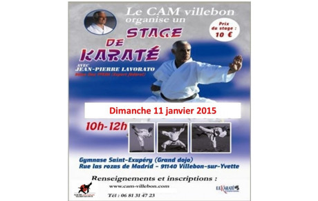 Stage de Karaté avec Jean Pierre Lavorato 9ème Dan, 11 janvier 2015