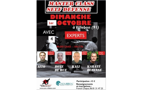 Master Class Self défense - 1er octobre 2017